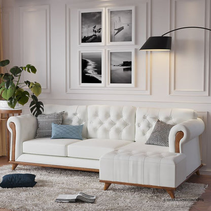 L-Shape 3 Seater Sofa Cleaning
